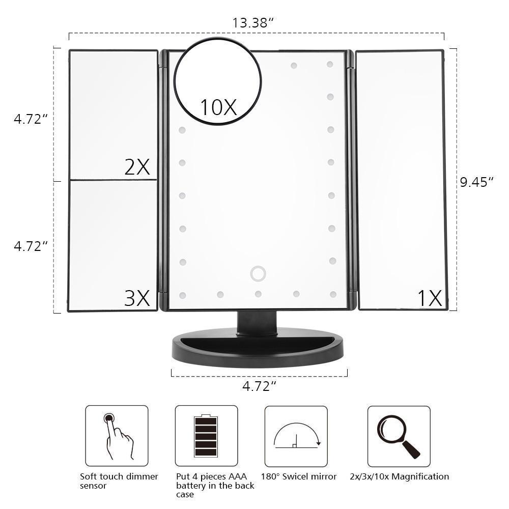 22 LED Vanity Mirror with Lights