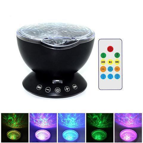 Ocean Wave Night Projector Lamp & Music Player