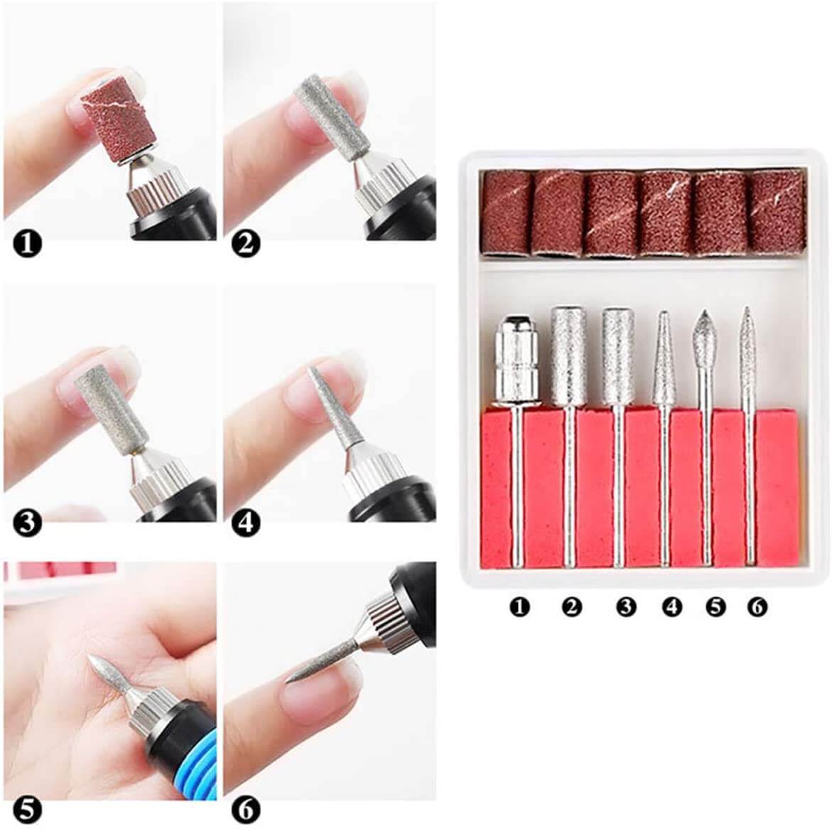 Kemolac™ Electric nail drill bit kit