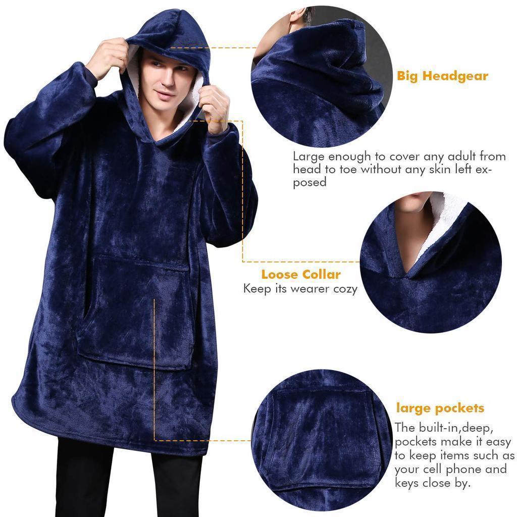 Winter Oversized Warming Blanket Hoodie