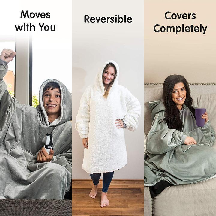Winter Oversized Warming Blanket Hoodie