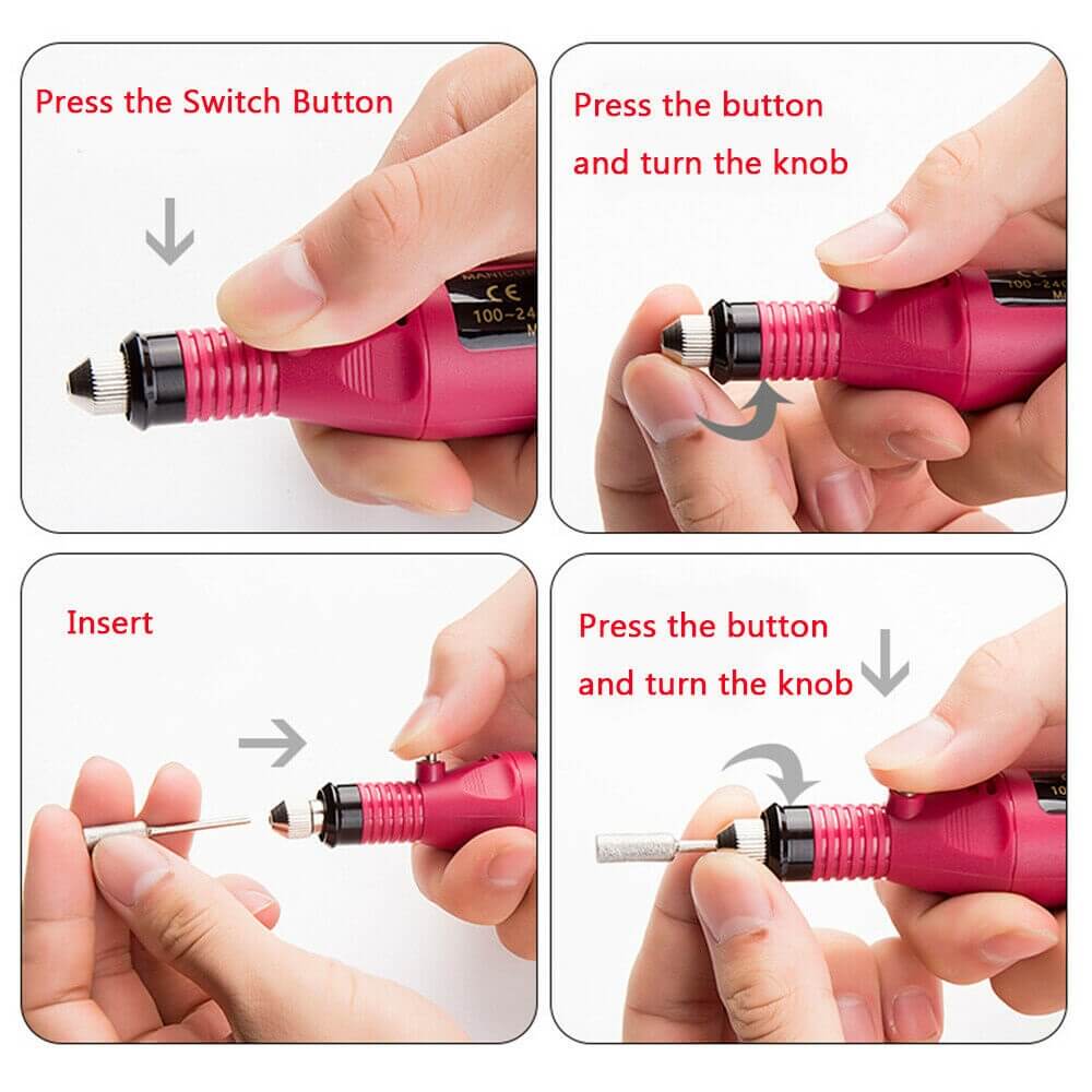 Kemolac™ Electric nail drill bit kit