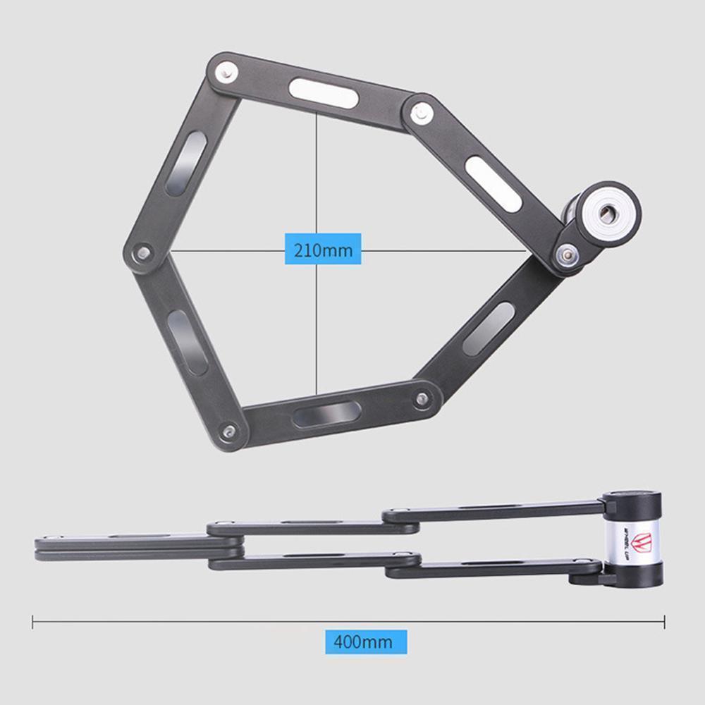 Indestructible Anti Theft Folding Bicycle Lock