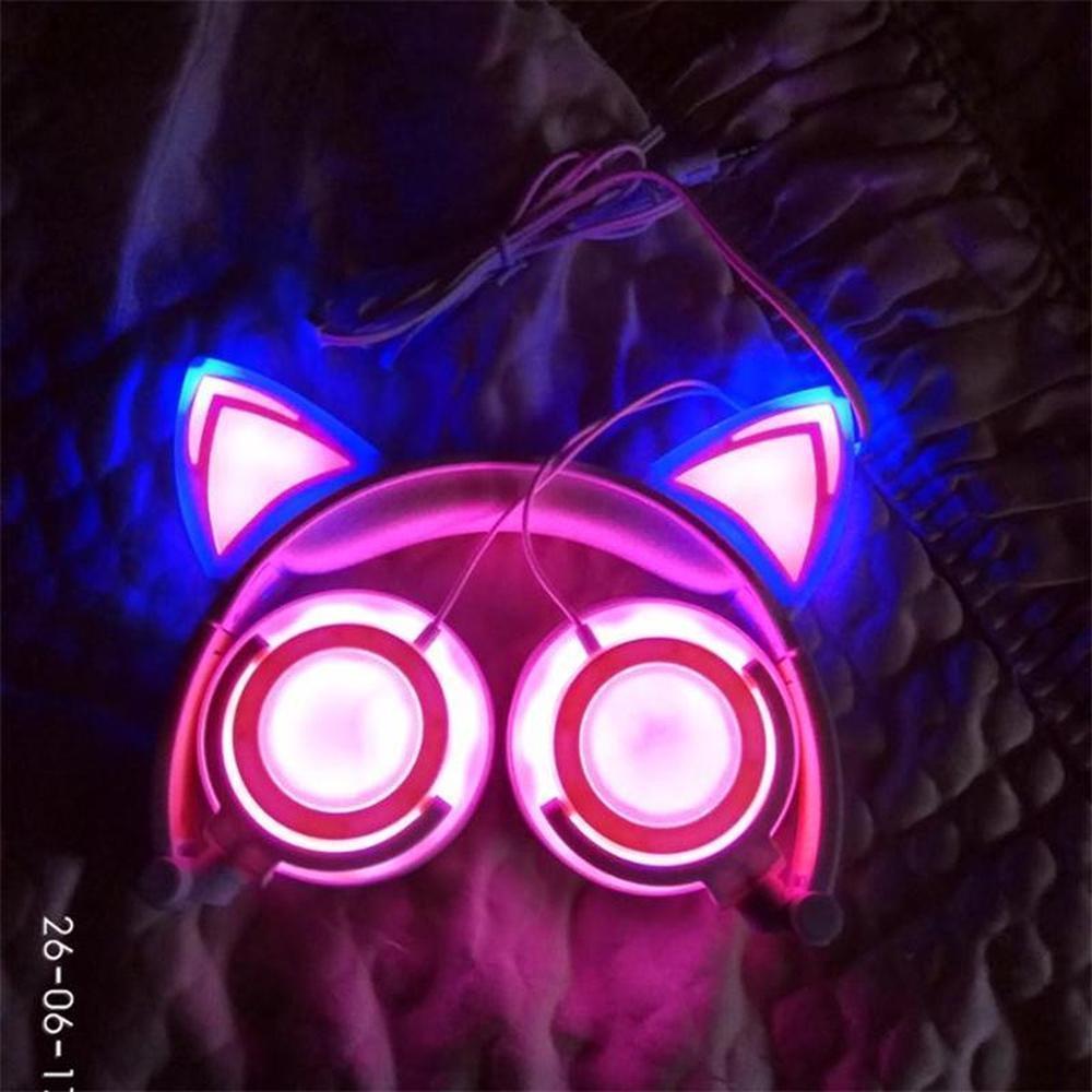 Glowing Cat Ear Headphones