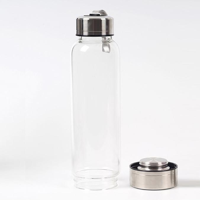 Healing Natural Quartz Glass Water Bottle