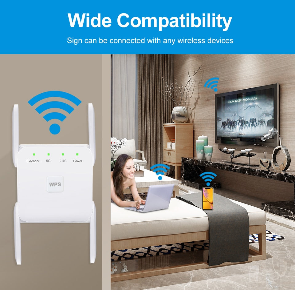 Bostech™ Portable Premium Wi-Fi Range Extenders