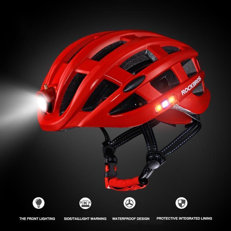 Smart Bike Helmet with LED Light 5 Colors
