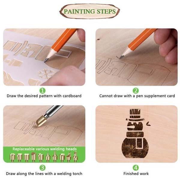 Wood Burning Pyrography Kit - 42pcs